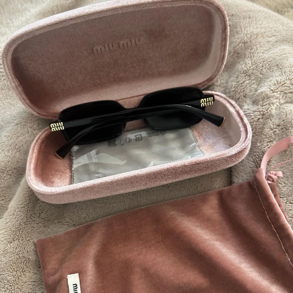 Miu Miu Rectangular Sunglasses Used Like New - image 2